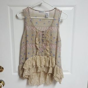 Hannah floral tank top